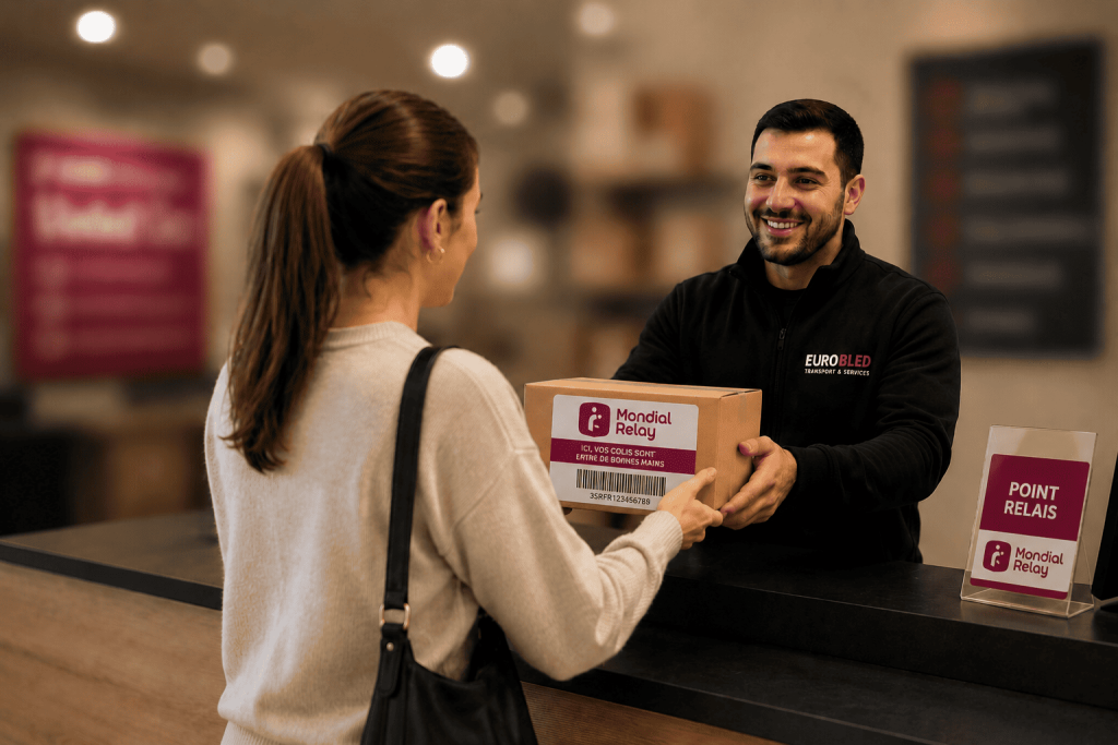 Échange de colis au point relais